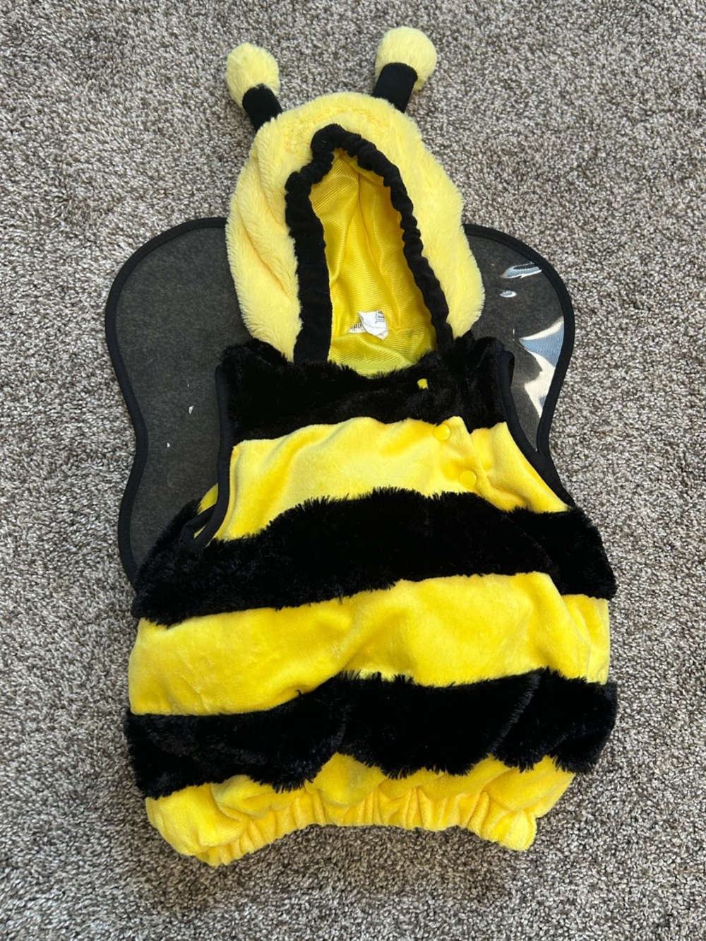 Target Yellow and Black Bee Hooded Costume Vest